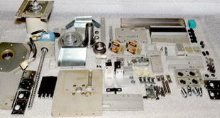 Cs-400E cut and clinch mechanism disassembled